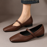Isobel - Square Toe Mary Jane Flats