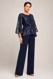 Juliet - Embellished Bell Sleeve Trouser Set