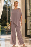 Orla - Embellished Cape Overlay Trouser Suit