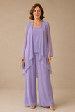 Daphne - Three-Piece Chiffon Trouser Suit
