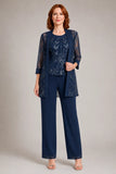 Helena - Embellished Three-Piece Trouser Suit