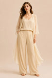 Felicity - Three Piece Camisole And Chiffon Jacket Trouser Set