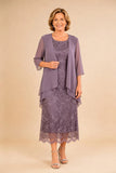 Catherine - Lace Midi Dress And Sheer Jacket