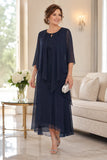 Iona - Draped Overlay Midi Dress