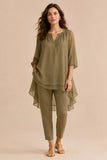 Esther - Layered Tunic And Trouser Set