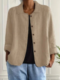Margot - Sand Crinkle Relaxed Blouse