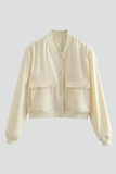 Isabelle - Cropped Bomber Jacket