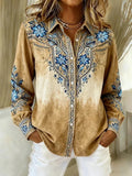 Isobel - Vintage Floral Western Blouse