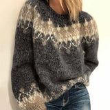 Ingrid - Patterned Nordic Knit Jumper