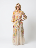 Elodie - Floral Sheer Long Sleeve Maxi Dress