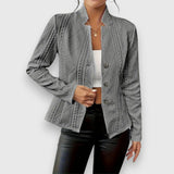 Iris - Textured Button-Front Cardigan