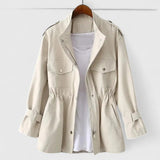 Flora - Drawstring Waist Utility Jacket