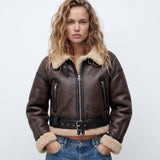 Felicity - Cropped Aviator Jacket