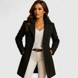 Harriet - Tailored Notch-Lapel Longline Coat