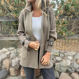 Georgia - Double-Breasted Knit Sleeve Coat