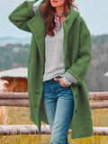 Matilda - Longline Hooded Button-Front Coat