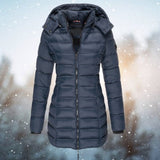 Ingrid - Long Hooded Quilted Coat