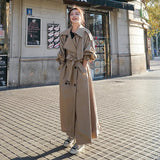 Josephine - Oversized Double-Breasted Long Trench Coat