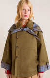 Fern - Oversized Check-Lined Utility Jacket
