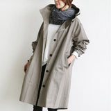 Ottilie - Oversized Hooded Button-Front Coat