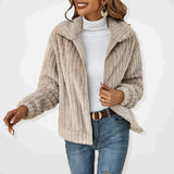 Isobel - Textured Fleece Zip-Up Jacket