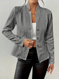 Eloise - Textured Cable Knit Jacket