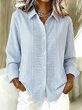 Imogen - Striped Button Front Blouse