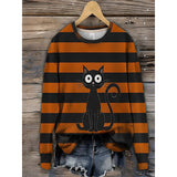 Pandora - Halloween Print Crew Neck Sweatshirt