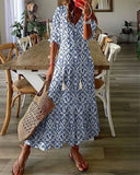 Florence - Printed Bohemian Maxi Dress